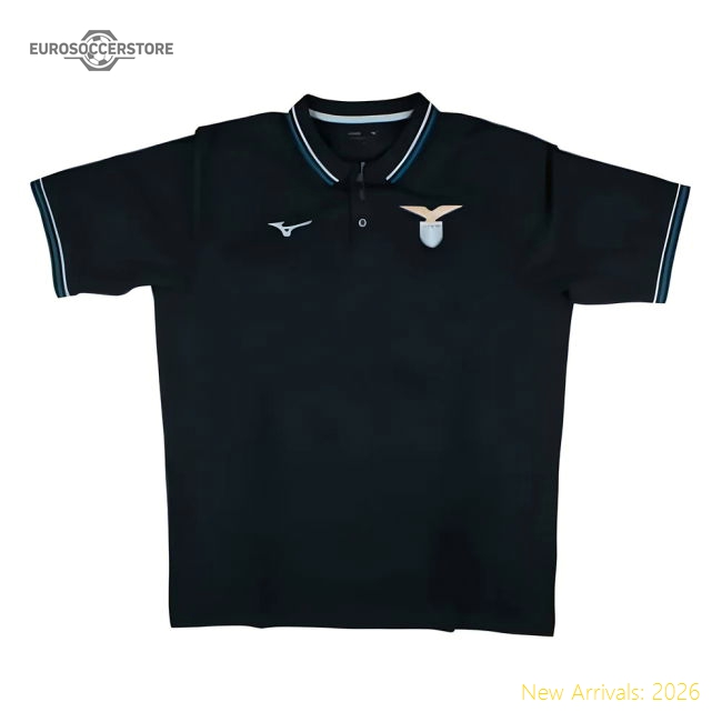 Premium Premium 2024-2025 Lazio Cotton Polo Shirt (Navy)