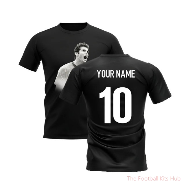 Kaka Legend T-Shirt (Black) (Your Name)