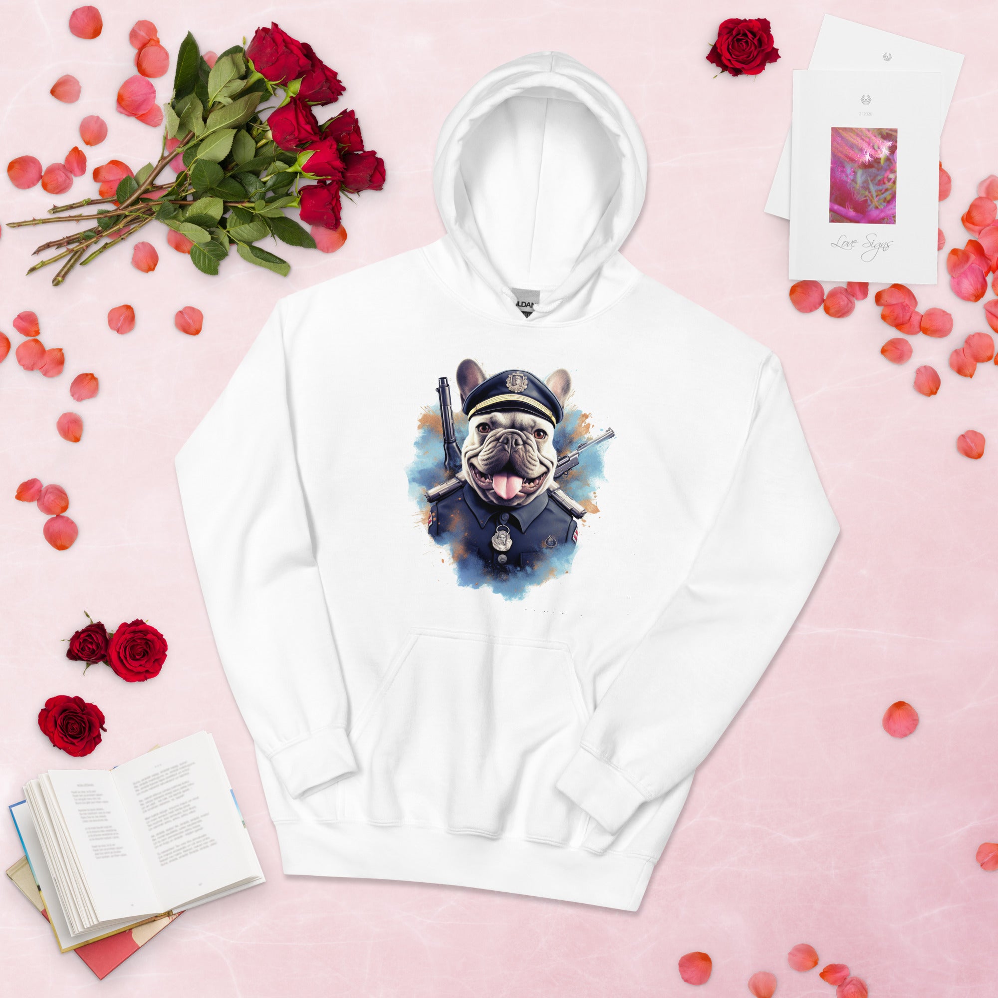 Comfortable Policeman Frenchie Unisex Heavy Blend Hoodie - A Unique A...