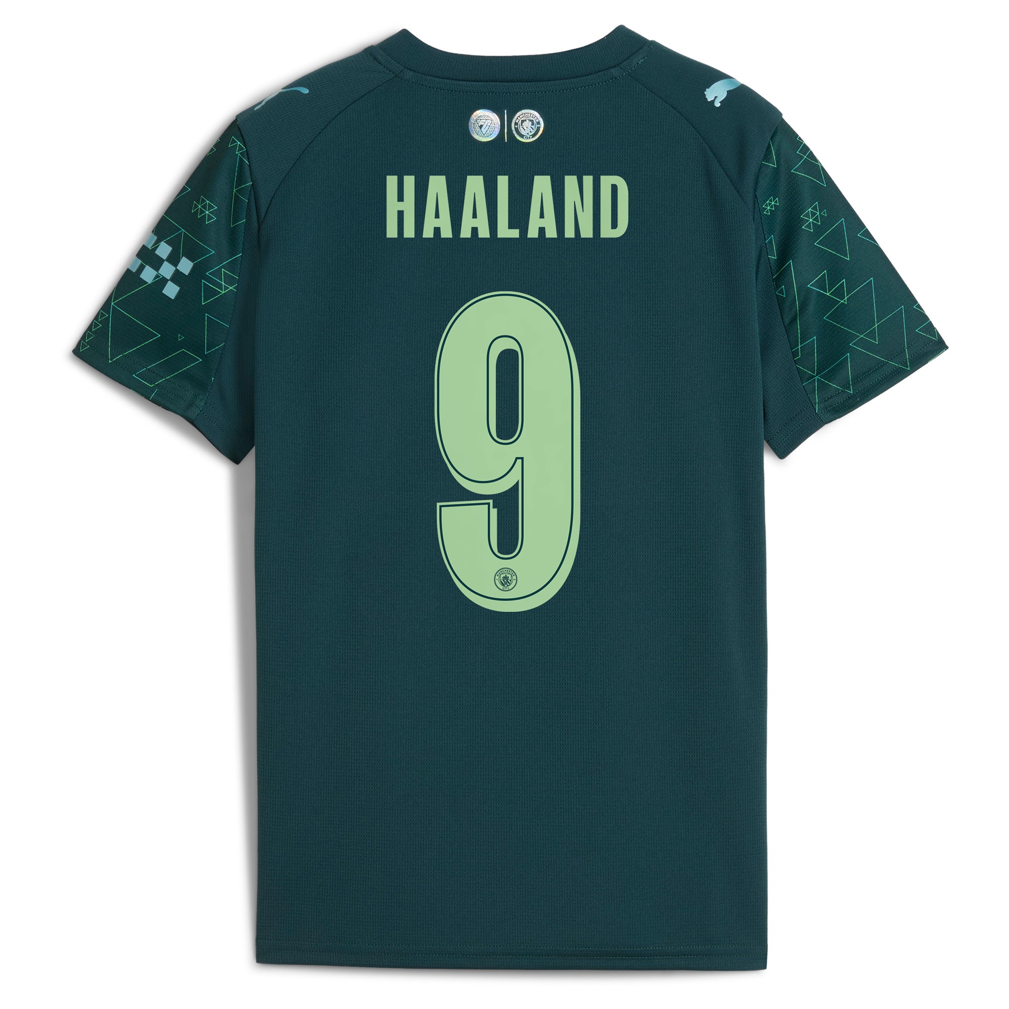 [SJH] Erling Haaland #9 Manchester City x EA SPORTS FC Youth 2025/26 Fourth Jersey - Green