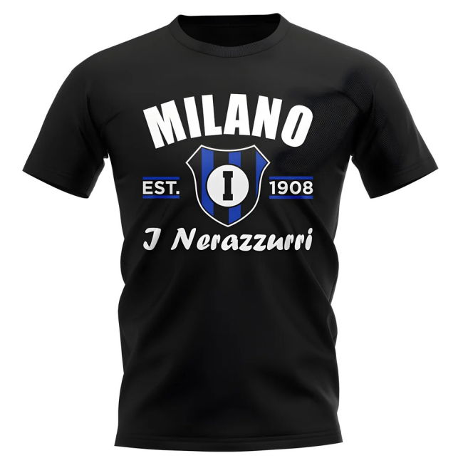 Inter Milan Established Football T-Shirt (Black)