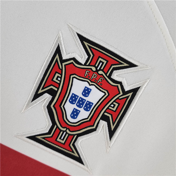 Portugal 2022 World Cup Away White Soccer Jersey Football Shirt -