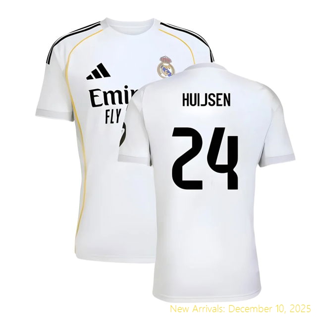 2025-2026 Real Madrid Home Shirt - Top Grade Game Day (Huijsen 24)