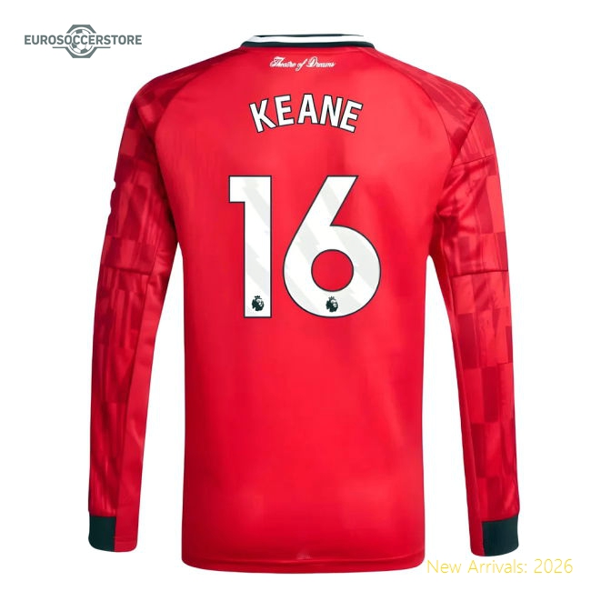 2025-2026 Man Utd Kids Kid-approved Keane Jersey Climacool