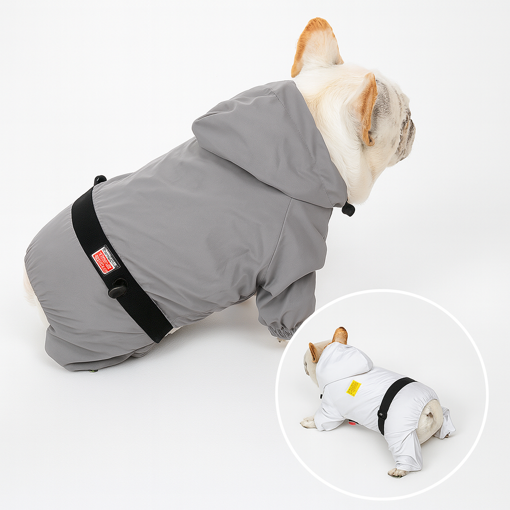 French Bulldog Furiva Frenchie Reflective Raincoat – Soft Lightweight