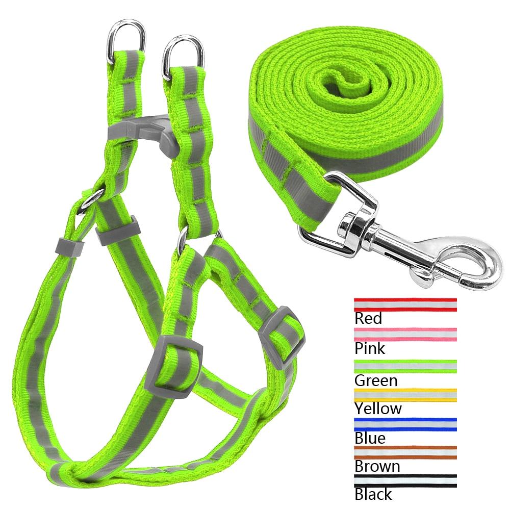 Reflective - Comfortable Frenchie Harness And Leash Set (ws58) Pet Gear