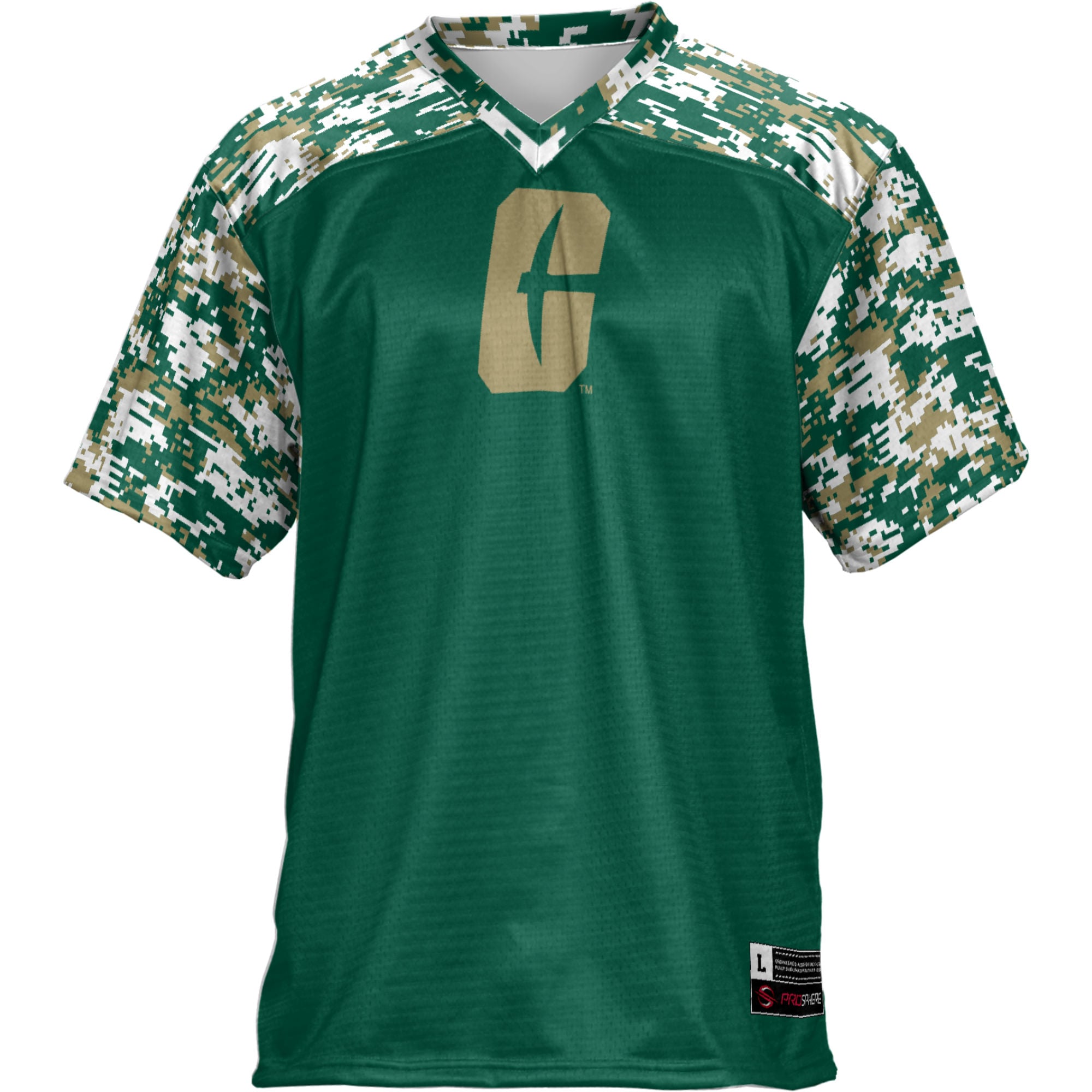 Men's Green Charlotte 49ers Football Jersey