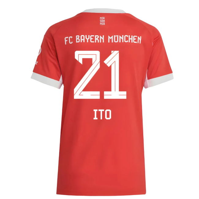 2025-2026 Bayern Home Shirt - Womens (Ito 21) Stretch Fabric