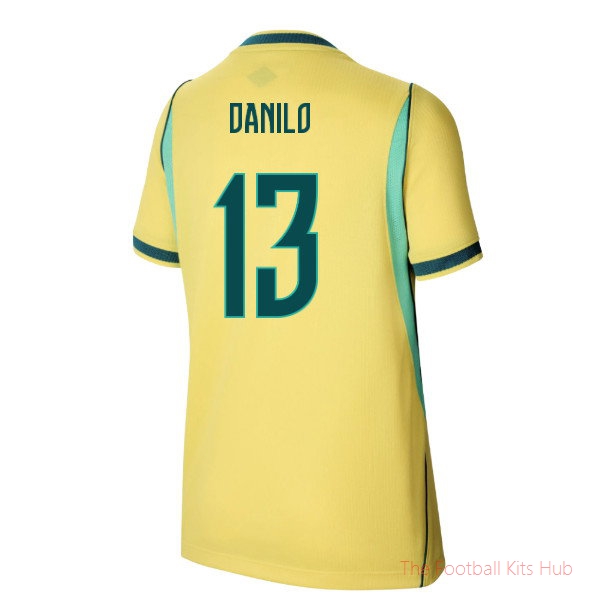 Football Team Brazil 2026-2027 Home Shirt (Kids) (Danilo 13)