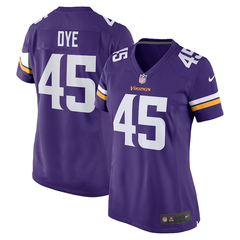 None Troy Dye MIN Vikings Iconic Officially Licensed Jersey Game Day W