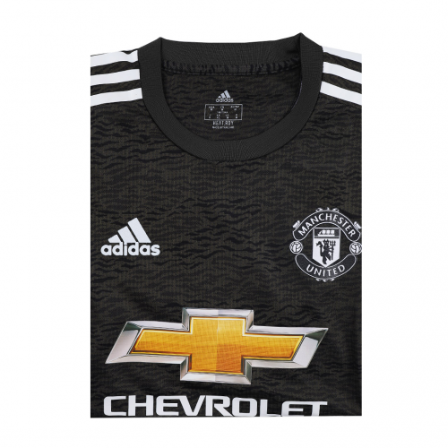 20-21 Manchester United Away Black Soccer Jersey Shirt Player Version