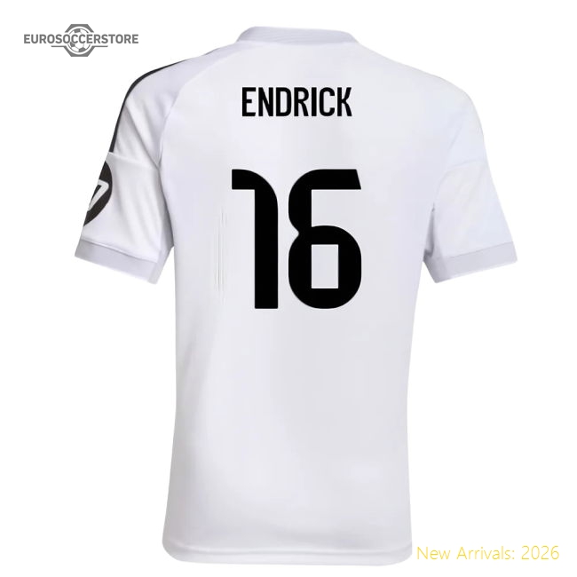 Authentic 2025-2026 Real Madrid Home Shirt (Kids) (Endrick 16)