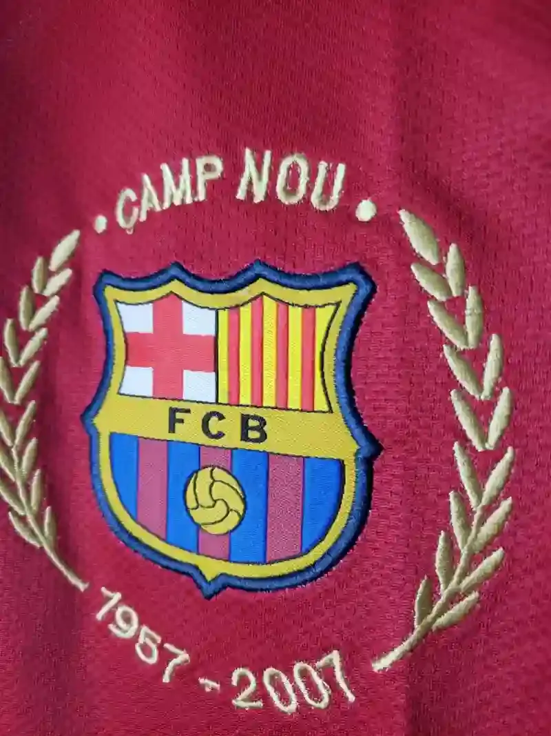 Cheap 2007-2008 Barcelona Long Sleeve Jersey retro kit