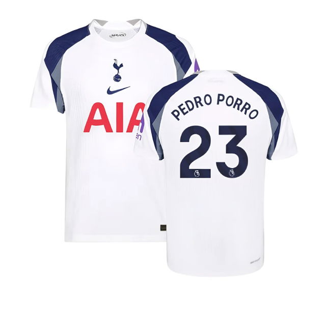 2025-2026 Tottenham Hotspur Authentic Home Jersey (Pedro Porro 23)