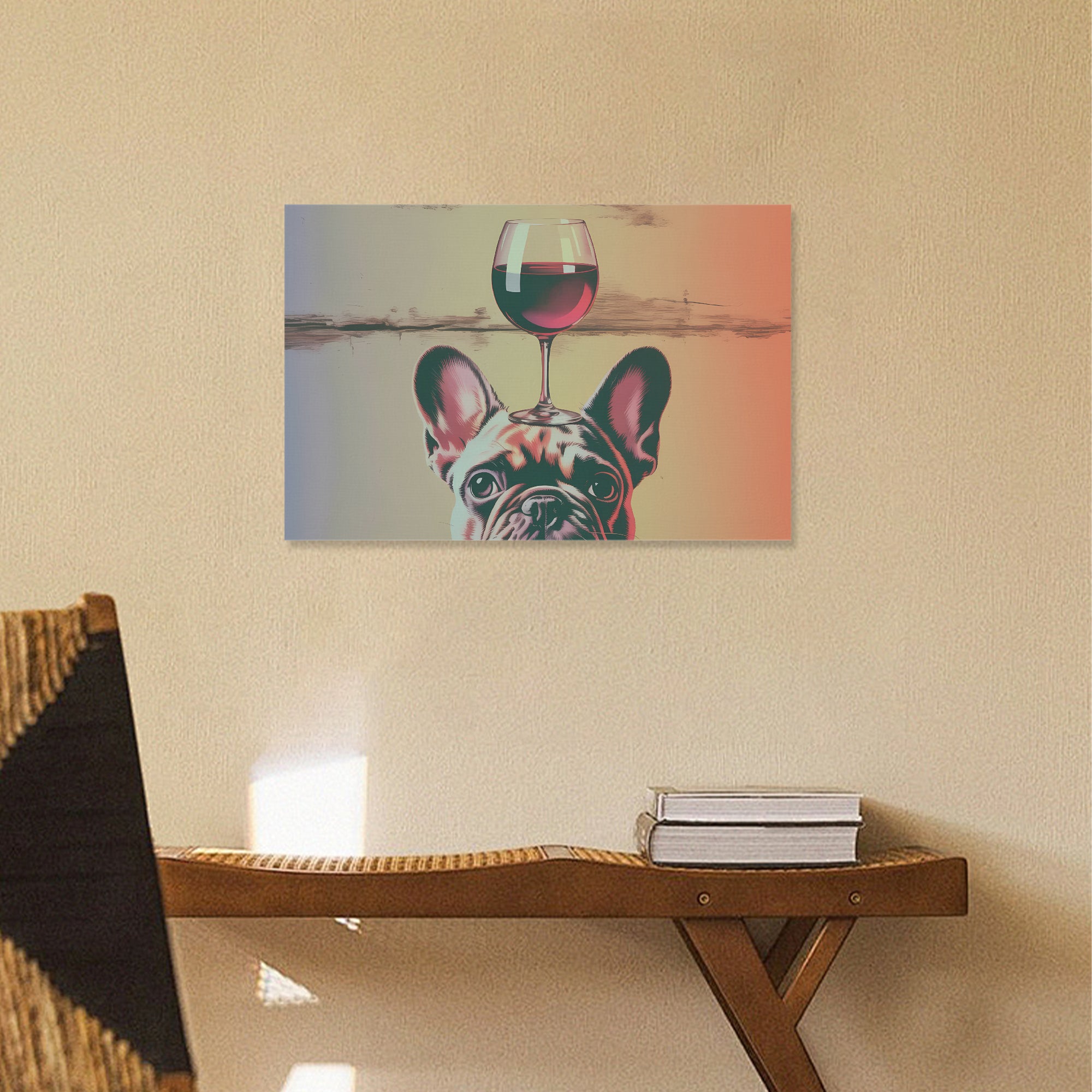 Petunia - Adorable Frenchie canvas Wall Art
