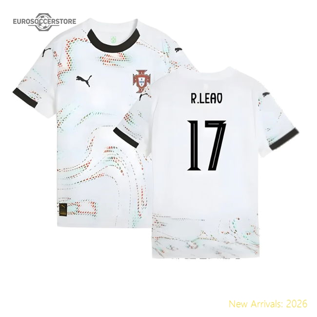 Durable Kids Football Team R.leao Jersey 2025-2026 Stretchy