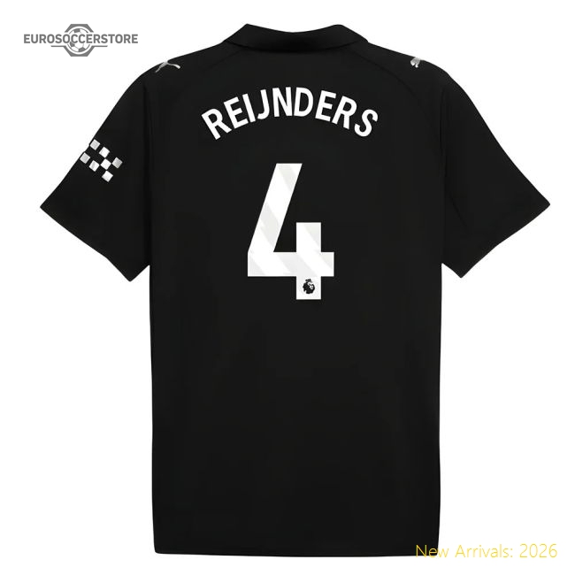 2025-2026 Man City Alternative Shirt Reijnders Official 4