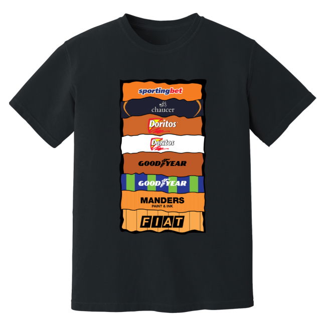 Wolves Sponsor History T-Shirt - Black (Men