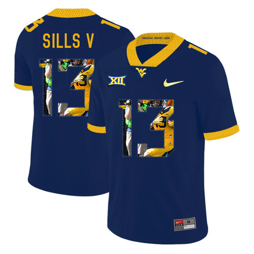 Men's None #13 David Sills Game 2024 away jersey game day Jersey