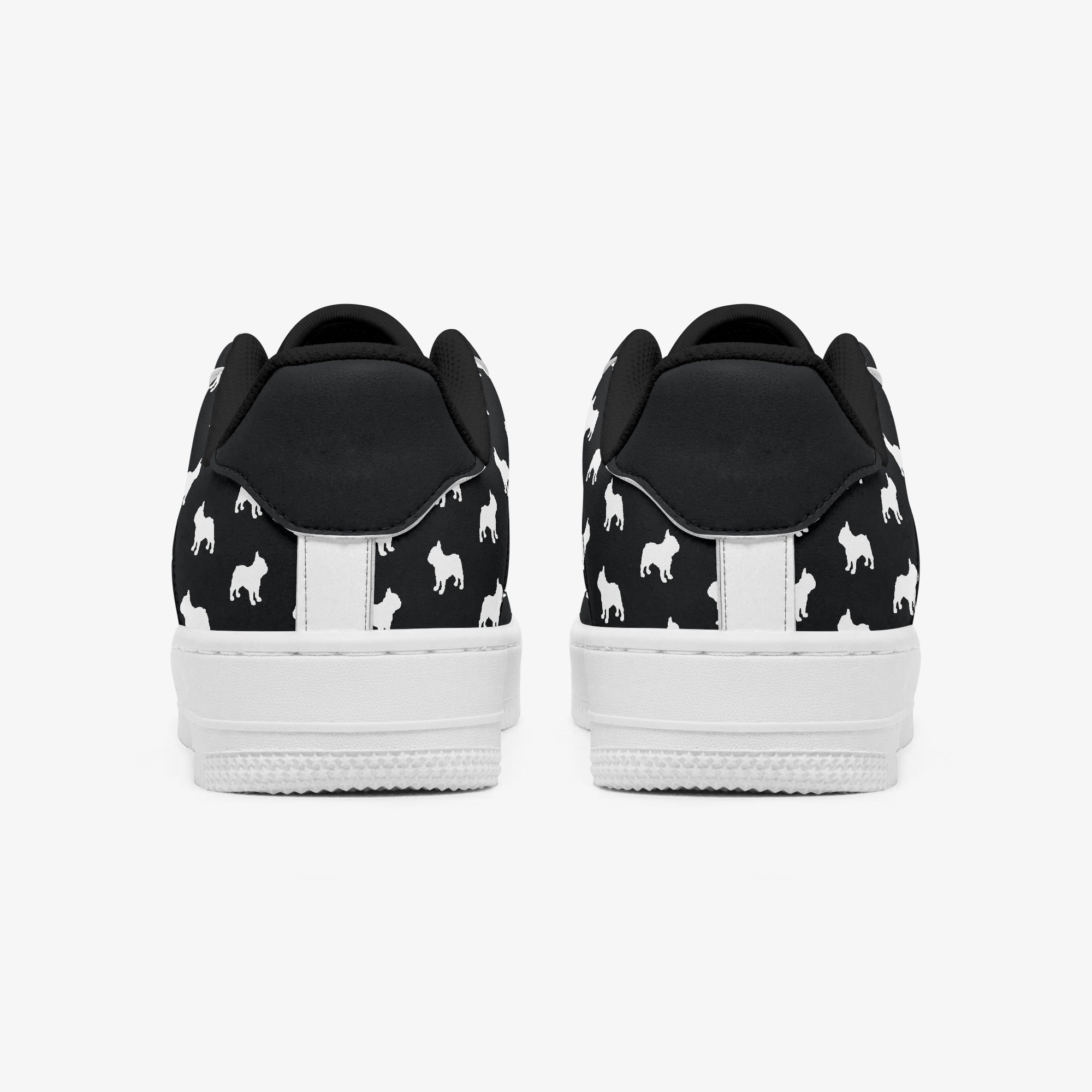 French Bulldog Butter Low Top Leather Sneakers Cozy Paw Wear