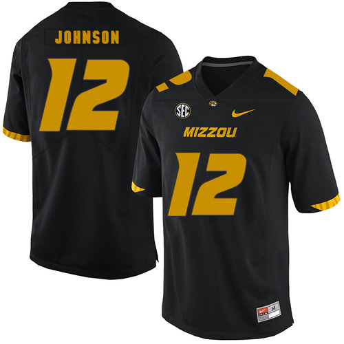 Men's None Black 2024 alternate jersey Johnathon Johnson #12 match