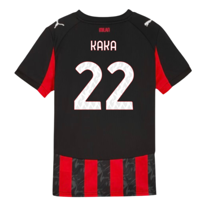 2025-2026 AC Milan Home Shirt (Kids) (Kaka 22) Antibacterial
