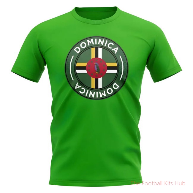 Dominica Football Badge T-Shirt (Green)