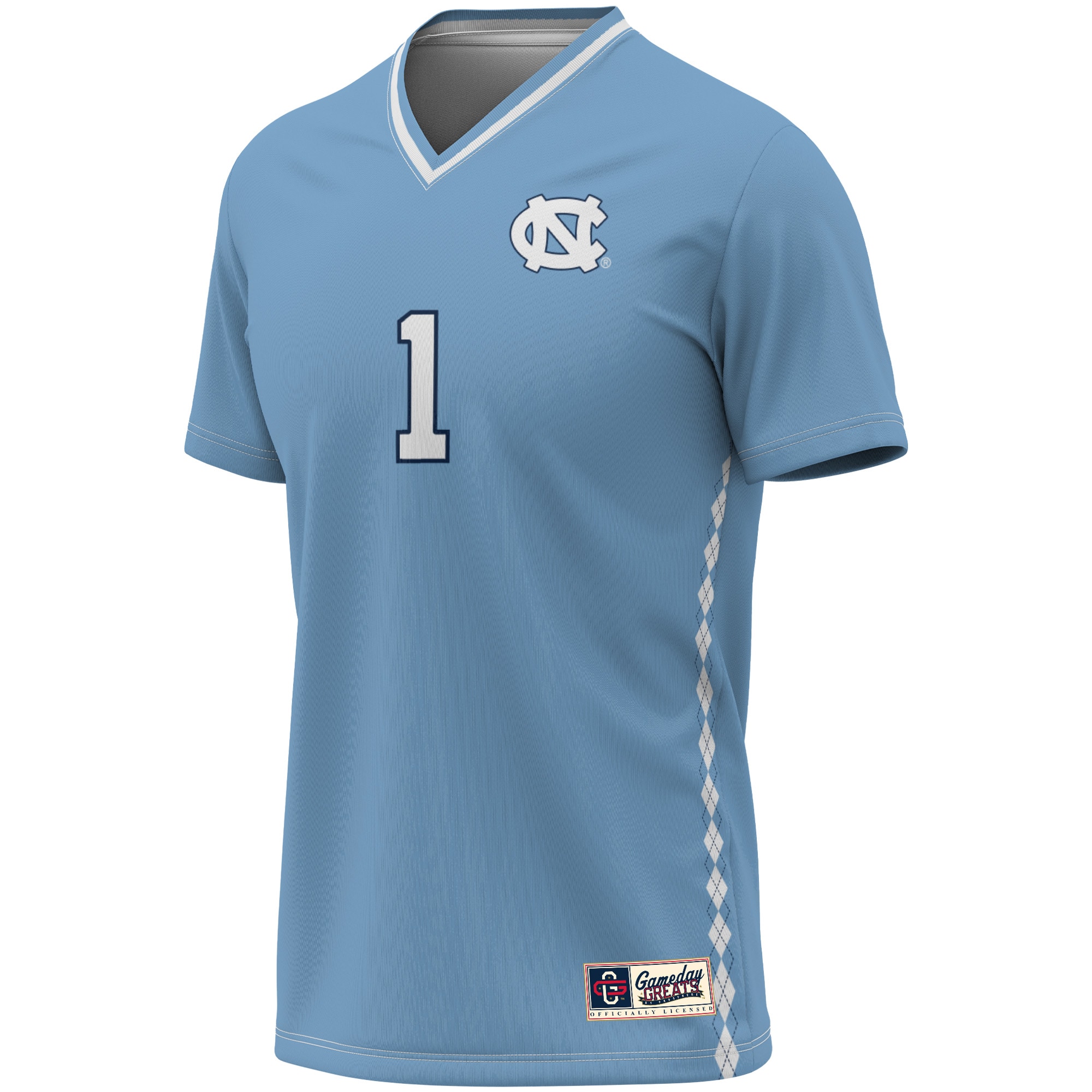 [DDG] North Carolina Tar Heels GameDay Greats Lightweight Soccer Fashion Jersey - Carolina Blue