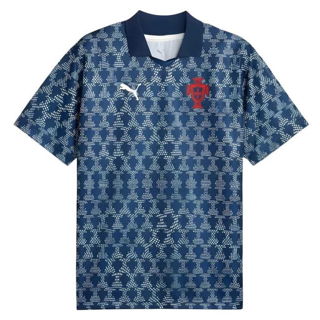 2025-2026 Portugal Ftblnrgy+ Retro Jersey (Persian Blue)