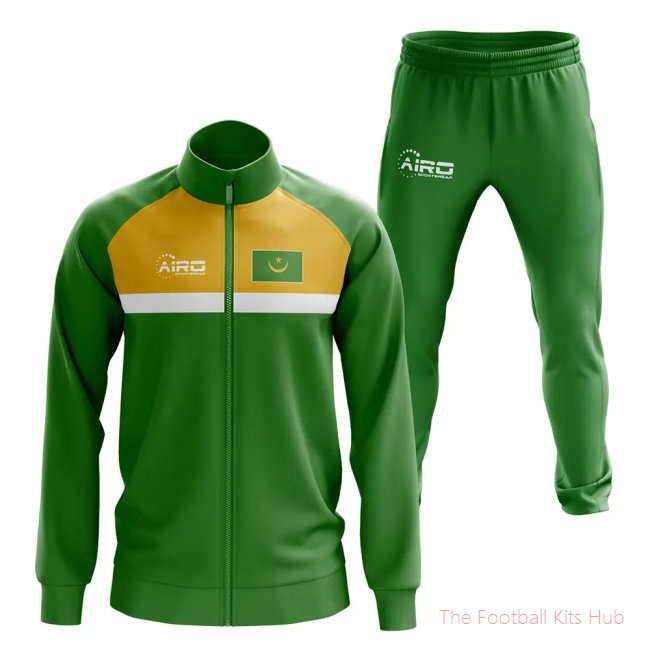 Men Mauritiana Concept Football Tracksuit (Green)