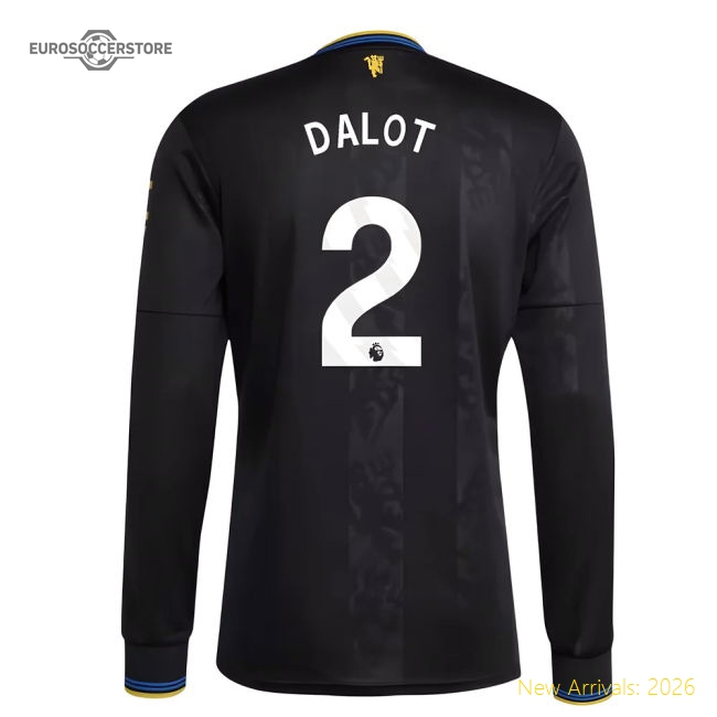 2025-2026 Man Utd Long Sleeve Third Shirt (dalot 2) - Official Edition
