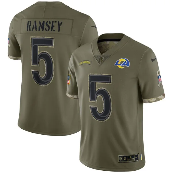 Performance Los Angeles Rams Limited Jersey - Premium Olive NFL Fan...