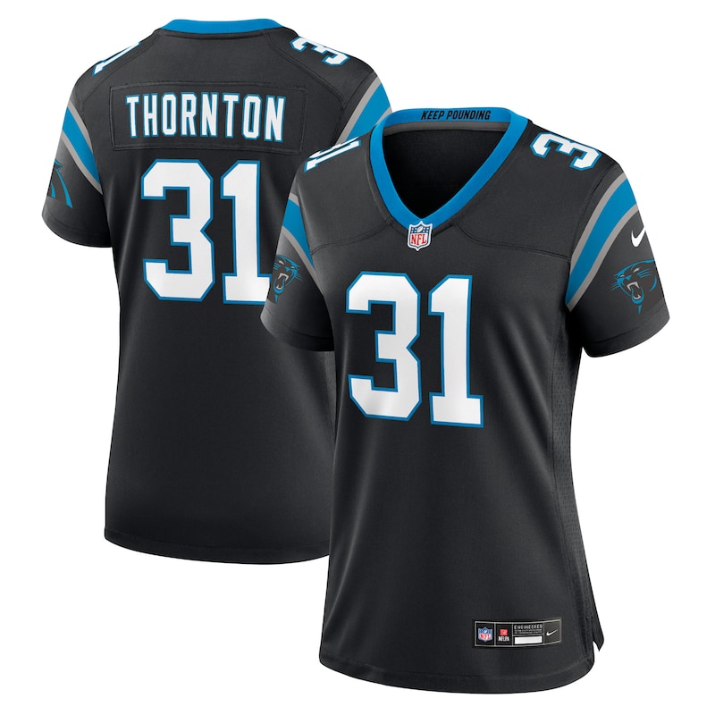 None Corey Thornton Carolina Panthers Timeless Replica Jersey