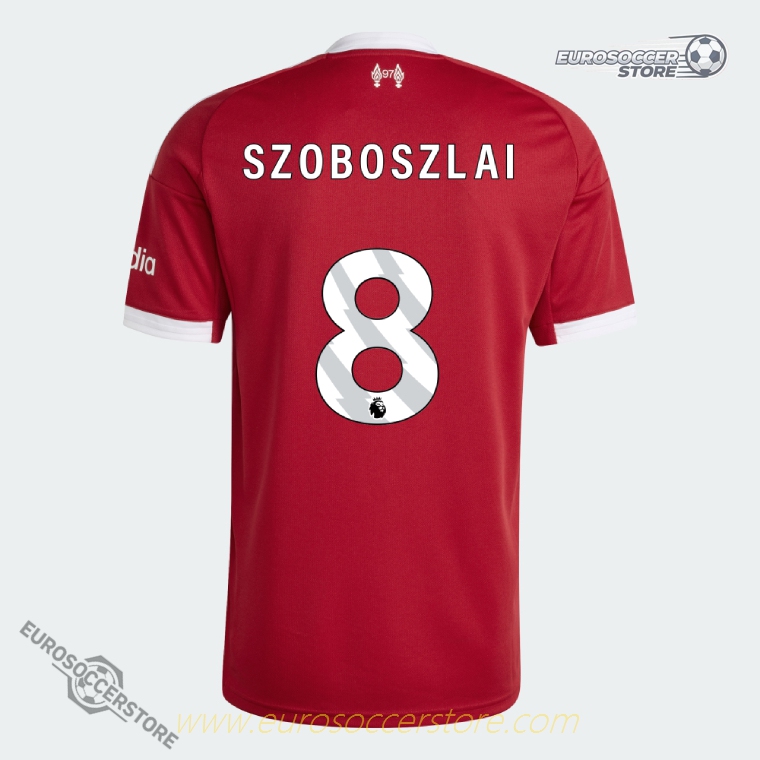 Liverpool SZOBOSZLAI 8 Home Football Jersey 2025-2026 Season