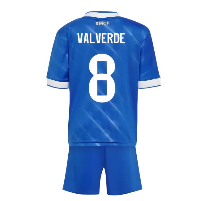 2025-2026 RM Third Football Shirt - Youth (Valverde 8) UV Protection