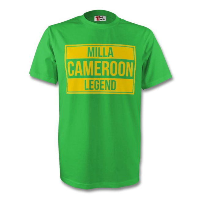 Fan-Favorite Roger Milla Cameroon Legend Tee (Green) - Kids