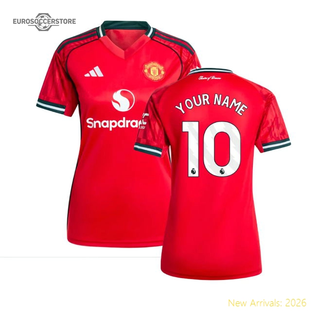 2025-2026 Man Utd Home Soccer Shirt (Womens) (Your Name)