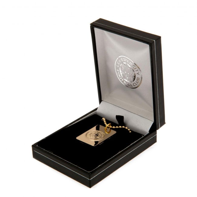 Leicester City FC Gold Plated Dog Tag & Chain | Timeless Design