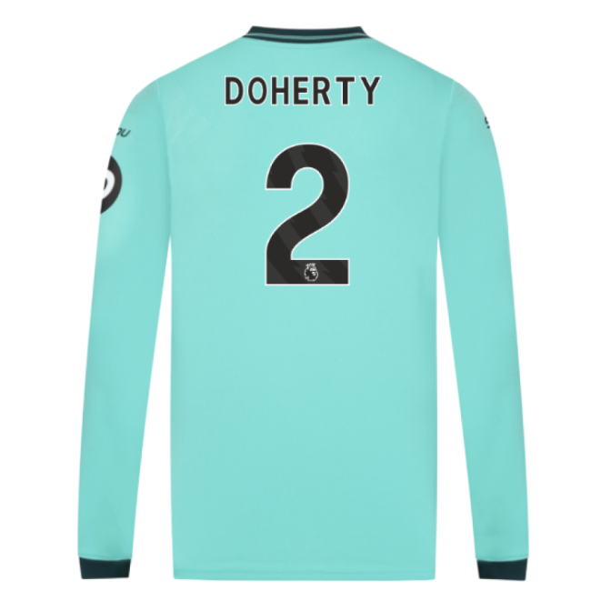 Loyal Wolves Wolves Long Sleeve Away Shirt Doherty #2 Professional...