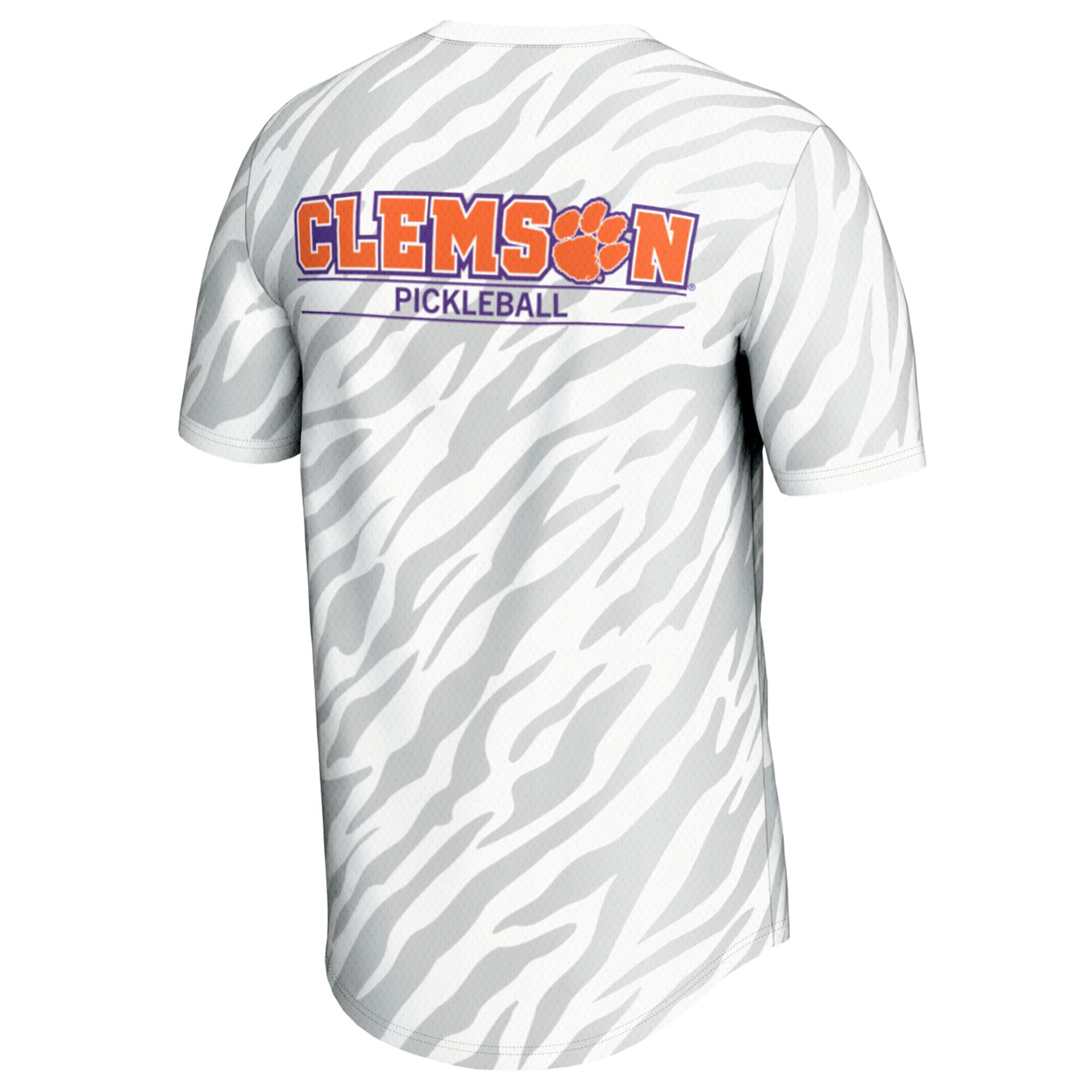 [NJP] Clemson Tigers GameDay Greats Youth Lightweight Pickleball Jersey - White