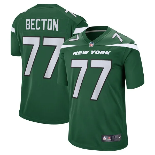 None Mekhi Becton Game Jersey - Green | NFL Player Jersey | NFL Footba