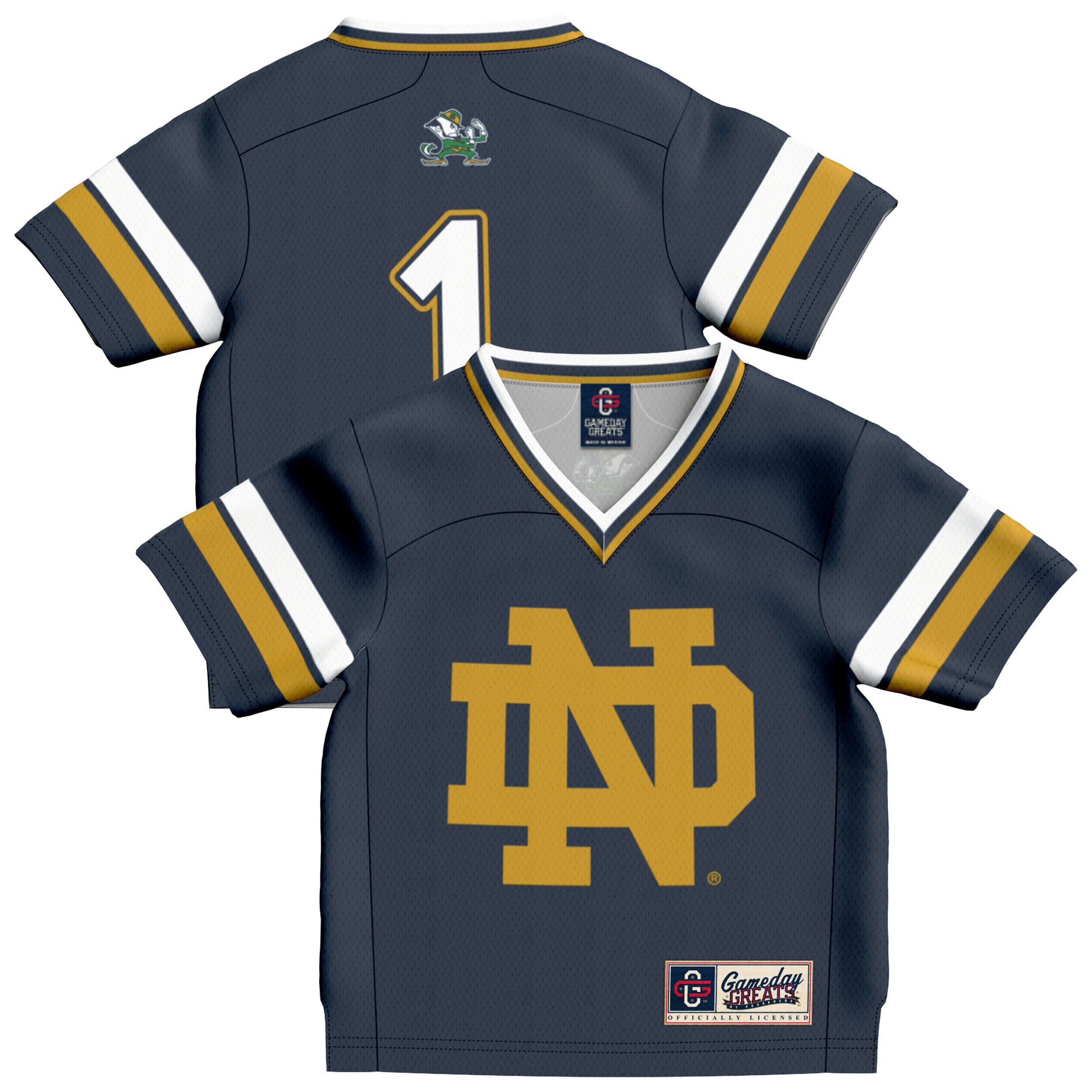 Infant #1 Navy Notre Dame Fighting Irish Collegiate Football Fashion Jersey