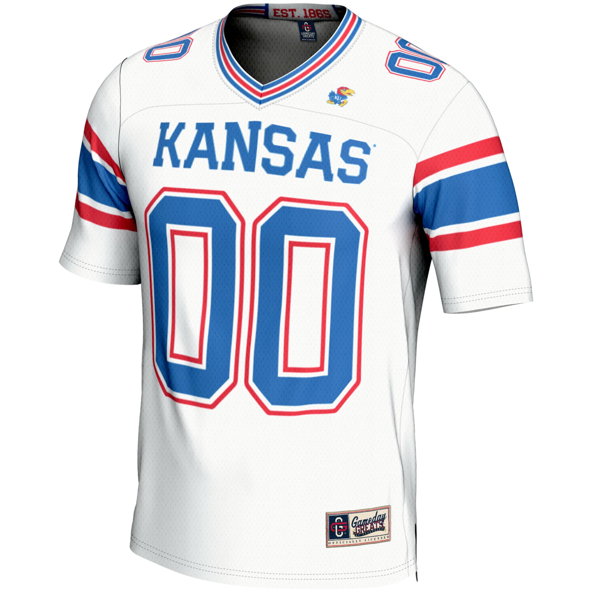Kansas Jayhawks GameDay Greats Youth NIL Pick-A-Player 2026 Season Football Jersey - White