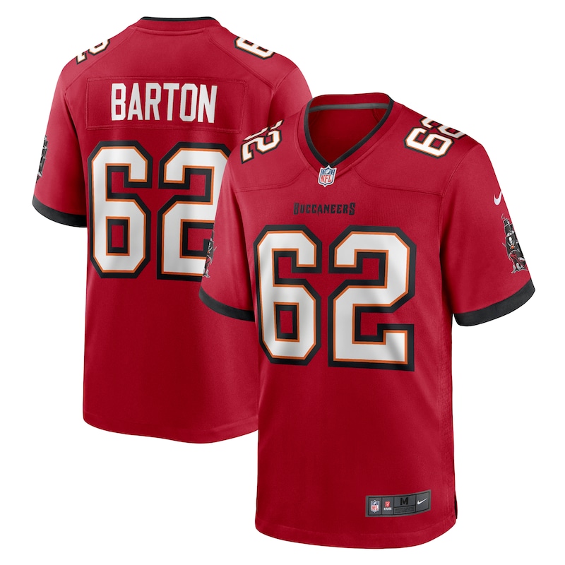 None Graham Barton Champion TB Buccaneers Top-Grade Jersey Game Day We