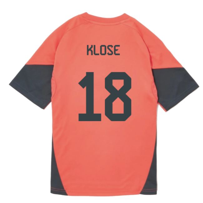 2025-2026 Bayern Munich Training Shirt (Easy Coral) - Kids (Klose 18)