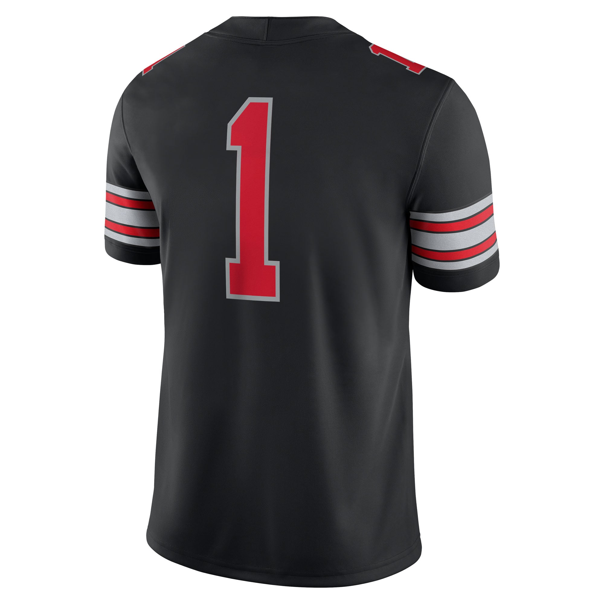 Men's #1 Black Ohio State Buckeyes Alternate Game Football Jersey