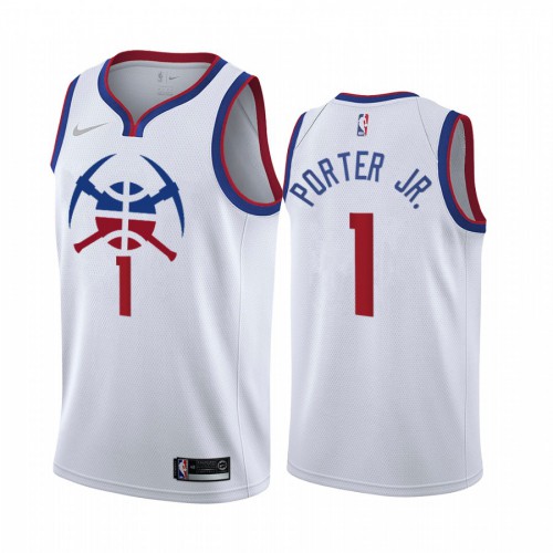 Trail Blazers White Denver Nuggets #1 Jersey - Value-Priced Quality