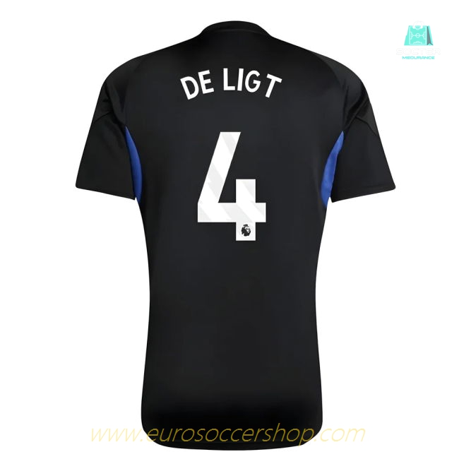 2025-2026 Man Utd EU Training Jersey (Black) - Kids (De Ligt 4)