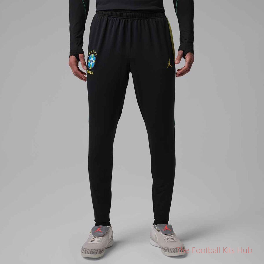 Brazil X Jordan Training Trousers Dri-FIT Strike World Cup 2026 - Black/Yellow
