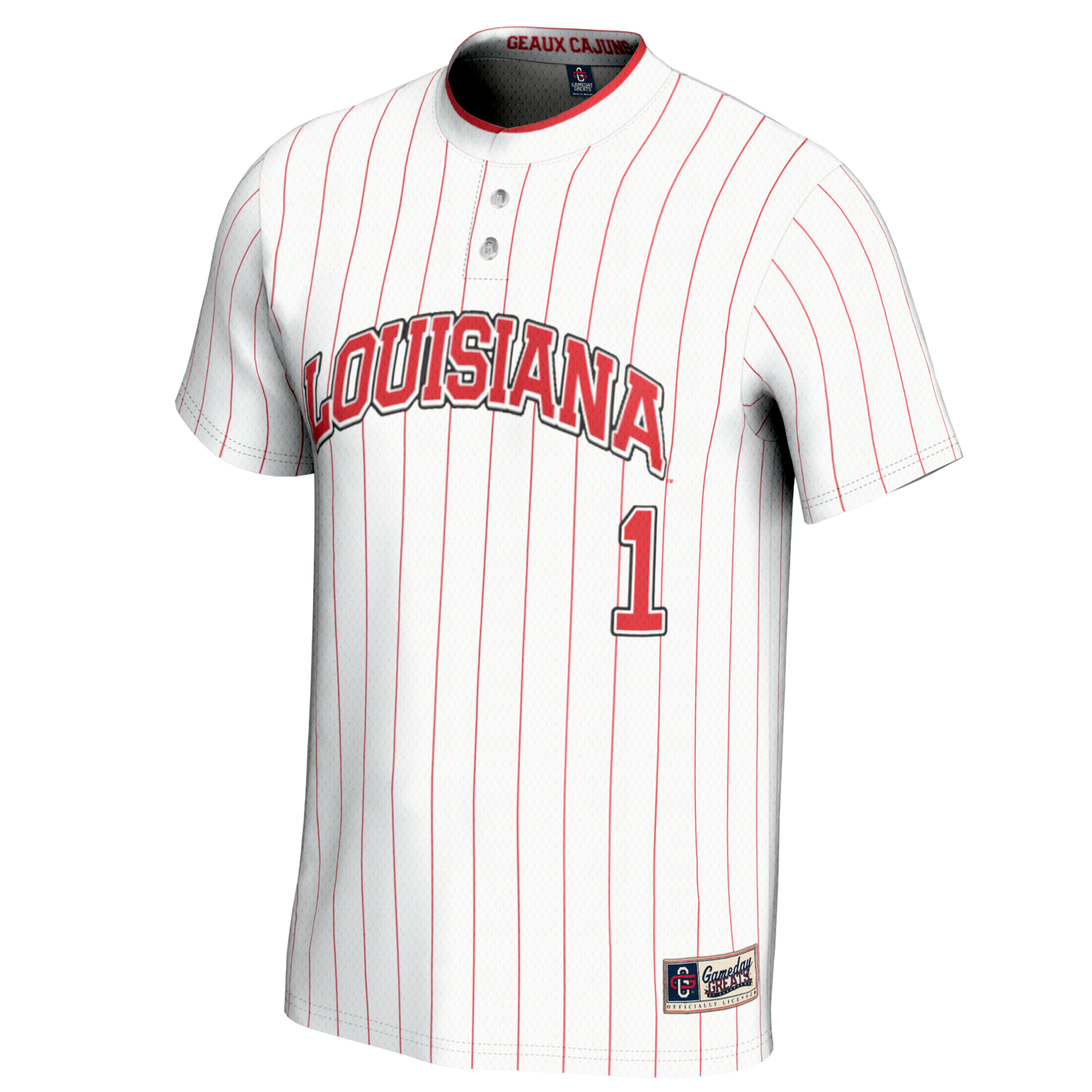 [DDG] Louisiana Ragin' Cajuns GameDay Greats Youth Lightweight Softball Jersey - White